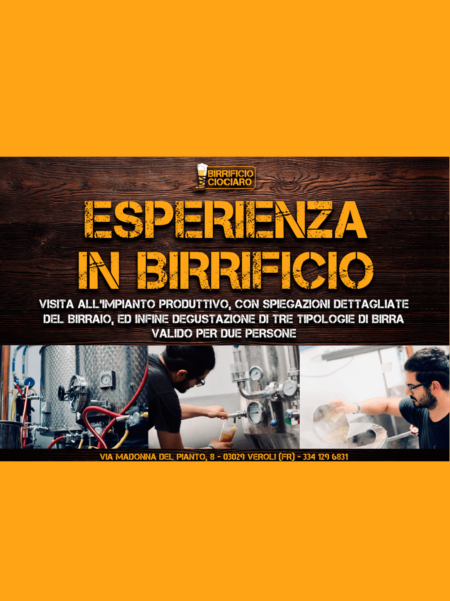 esperienza al birrificio ciociaro